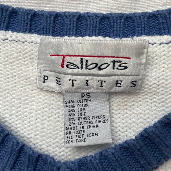 Vintage Talbots Petites Butterfly Insects Knit Cardigan Sweater Sz Small Women's - Picture 6 of 6